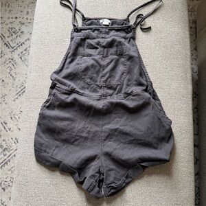 Billabong Charcoal Overalls with Pocket Detail